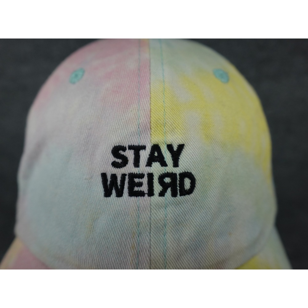 David and Young Stay Weird Tie Dye Baseball Cap Hat FWCAP42276 Multicolor OSFM - Picture 2 of 7